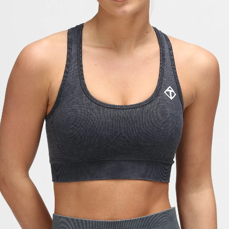 lace bras for a romantic lookBlack Denim Seamless Bra