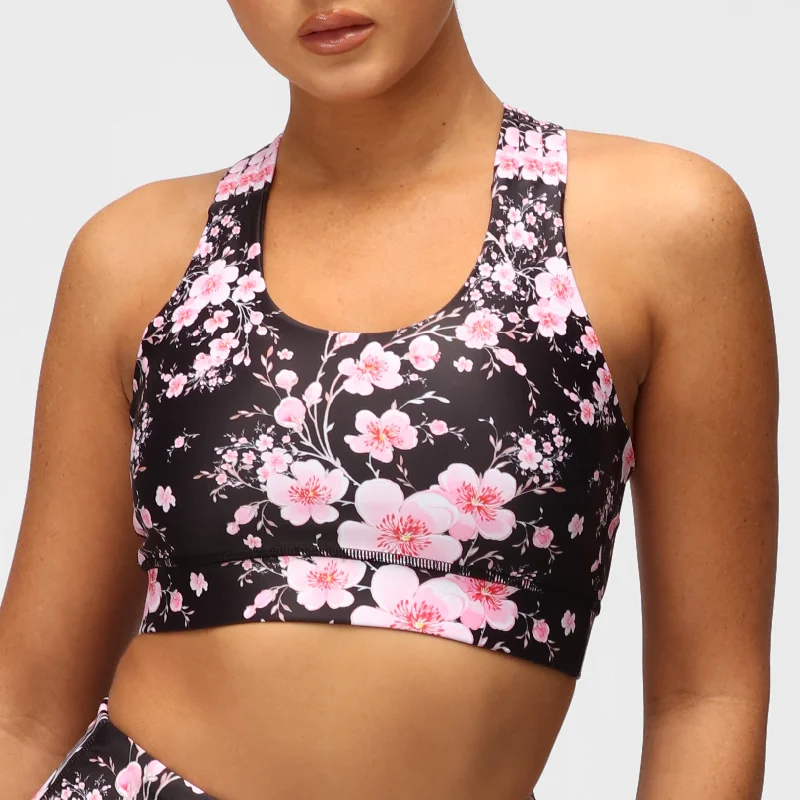 lace bras for a romantic lookBlossom Noir Cross Back Bra