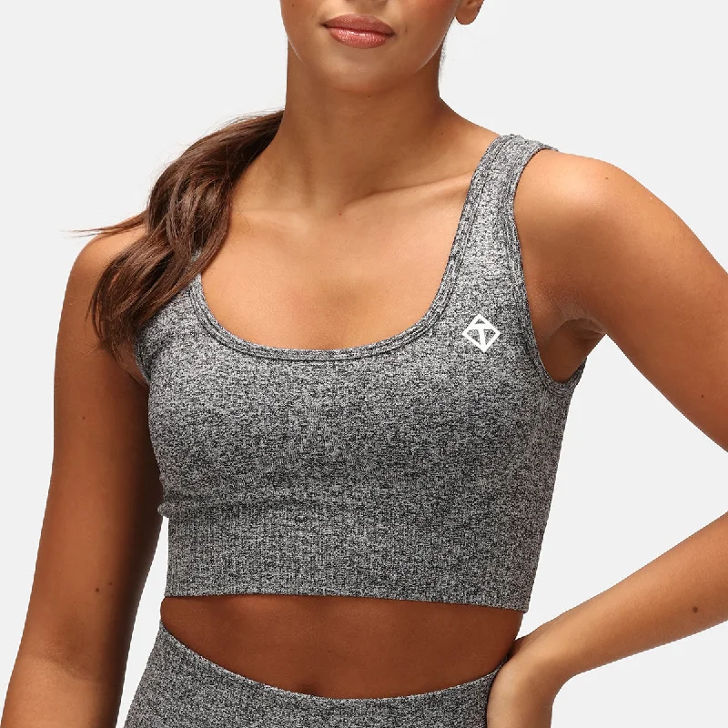 minimizer underwire bras for more controlCharcoal Ribbed Seamless Bra