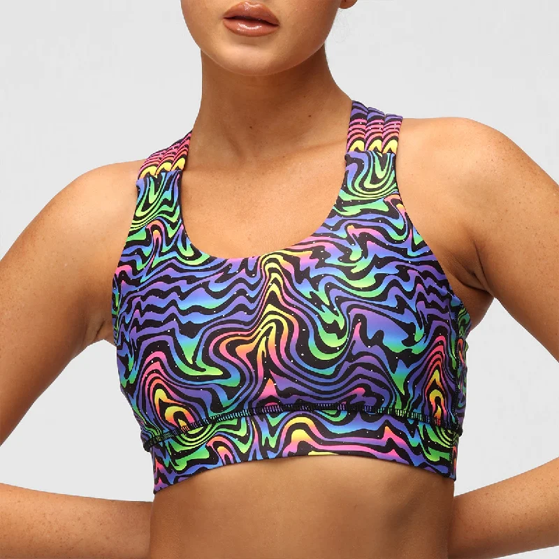 full cup nursing bras for better milk flowCosmic Vortex Cross Back Bra