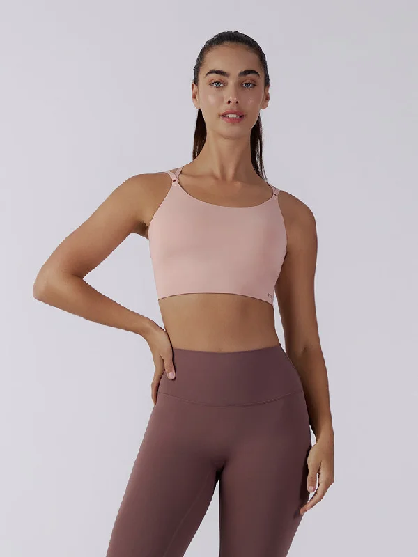 moisture wicking convertible brasCross Back Adjustable Longline Bra