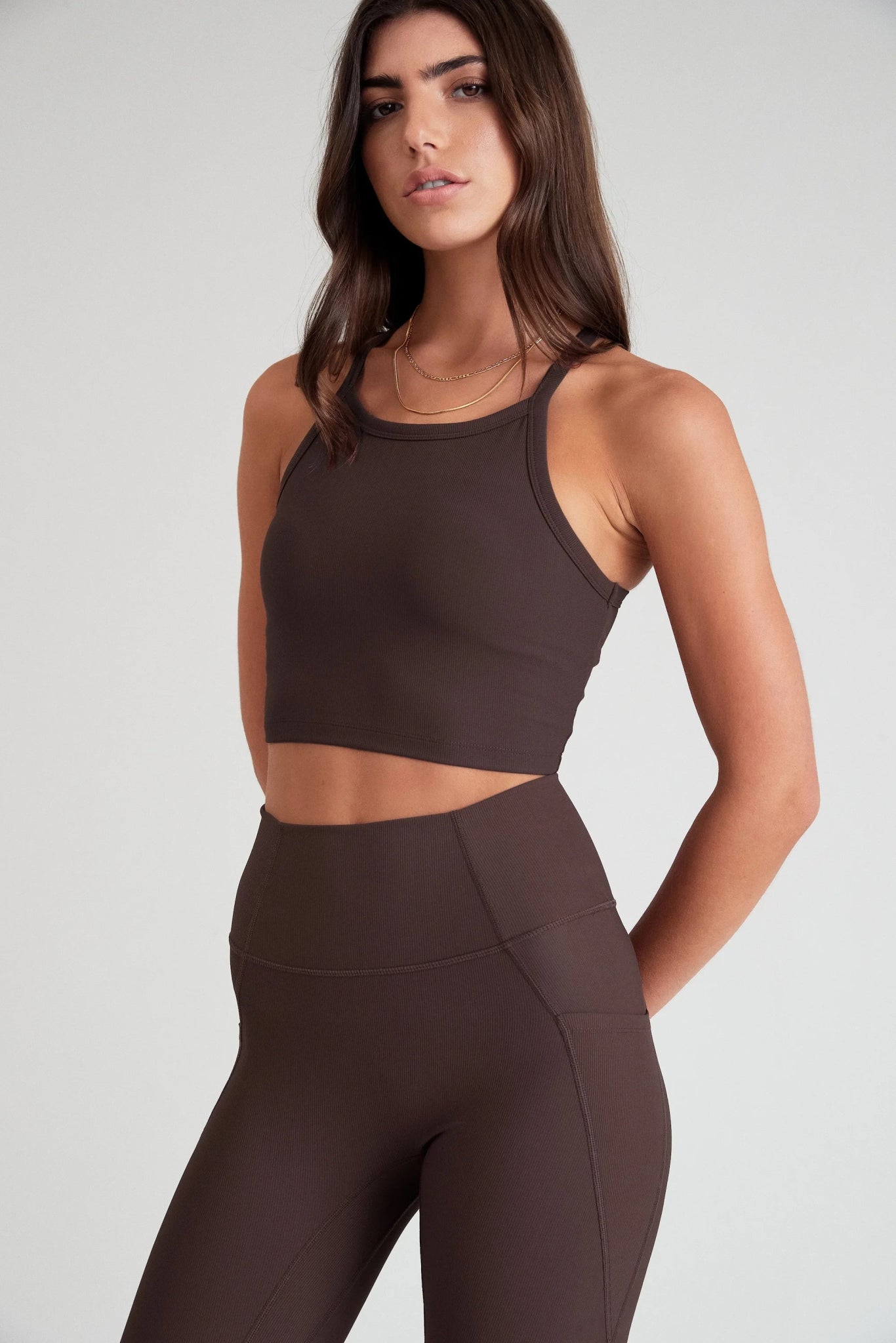 seamless wireless bras for everyday comfortEcoRib Strap Racer Crop