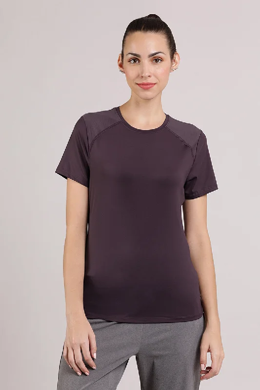 nursing bras for new mothersEnergize Active Tee - Midnight Plum