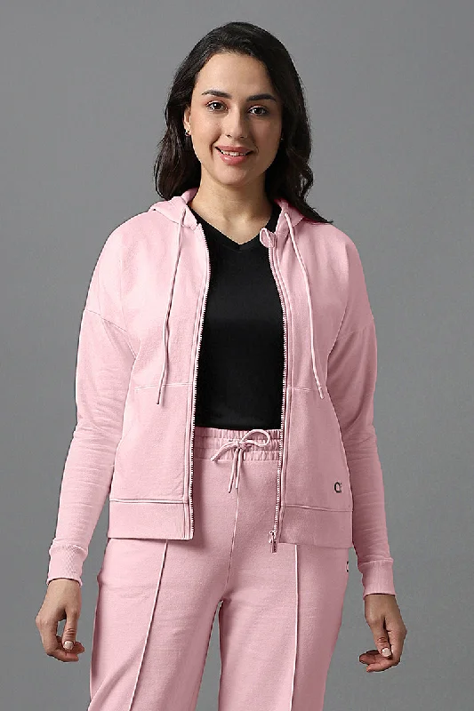 supportive underwire bras for large bustsEssential Fleece Hoodie - Rose Shadow
