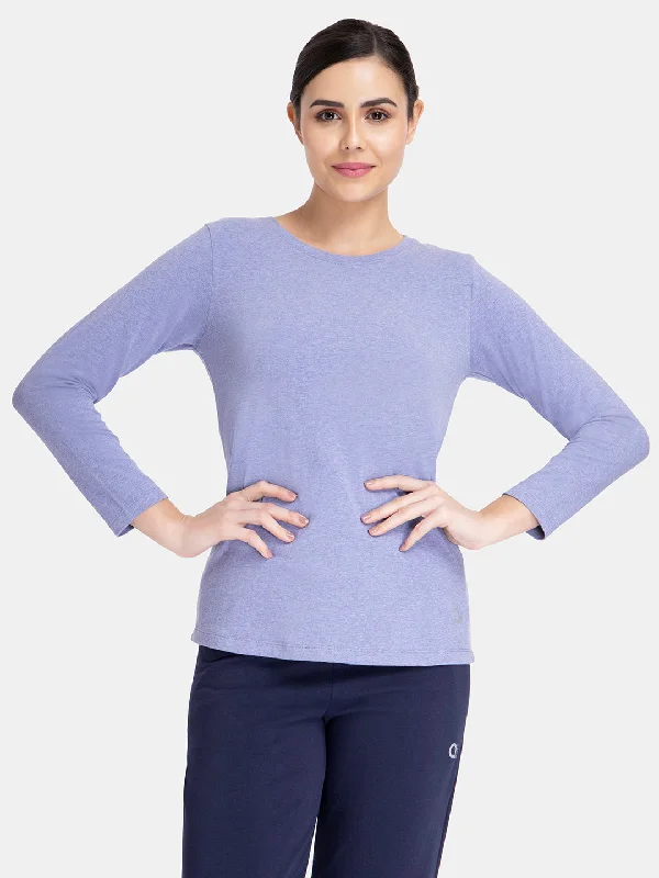minimizer underwire bras for more controlEssential Long Sleeve Round Neck T-Shirt - Infinity Blue Marl