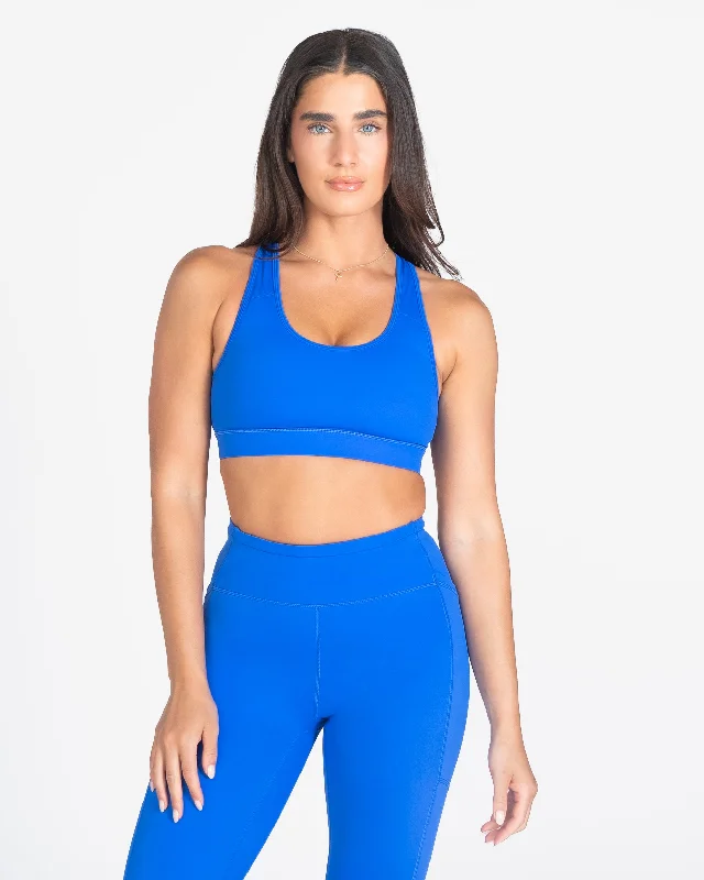 seamless bras for invisible under clothesLux Sarah Sports Bra - Cobalt
