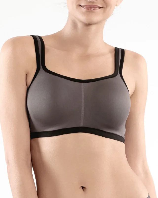 moisture wicking sports bras for sweaty workoutsNatori Yogi Contour Convertible Sports Bra (More colors available) - 731050 - Black/ Grey