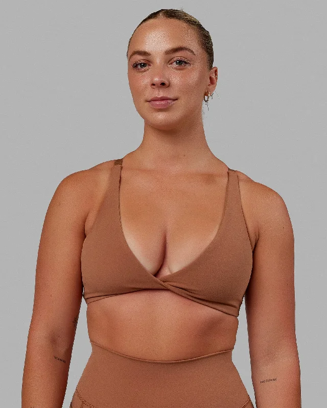 sports bras for high impact workoutsNimble Sports Bra - Brick