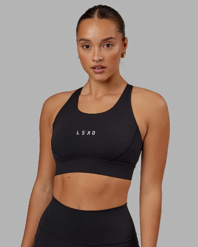 plunge bras for low cut topsPropel Sports Bra - Black