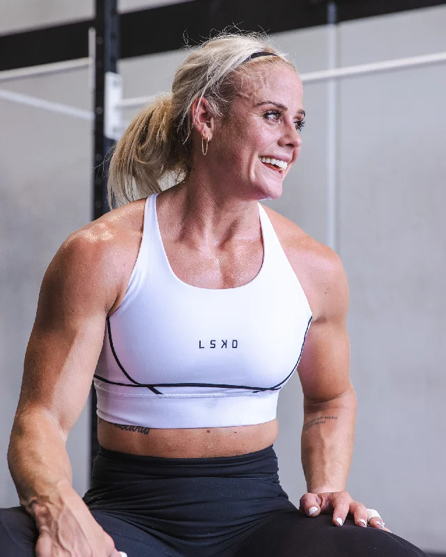 full cup bras for complete coveragePulse Sports Bra - White