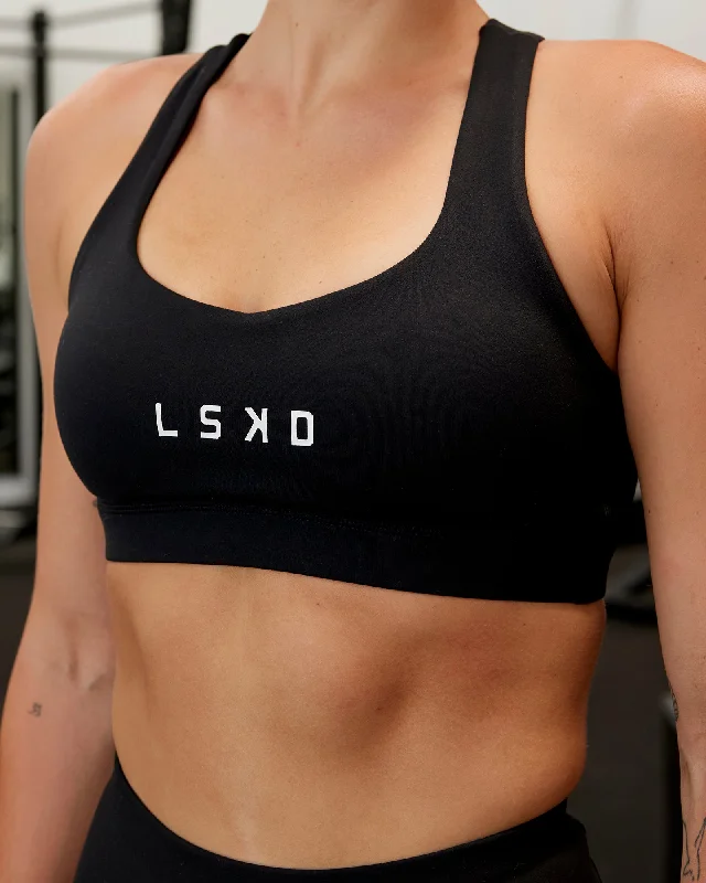 minimizer underwire bras for more controlRep Sports Bra - Black-White
