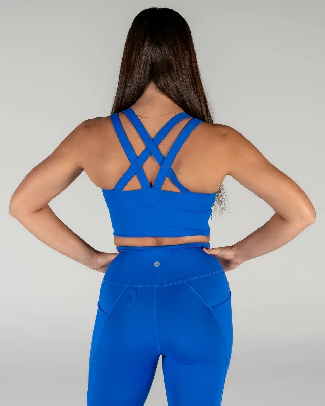 balconette push up bras for a lifted lookSierra Sports Bra - Cobalt Blue