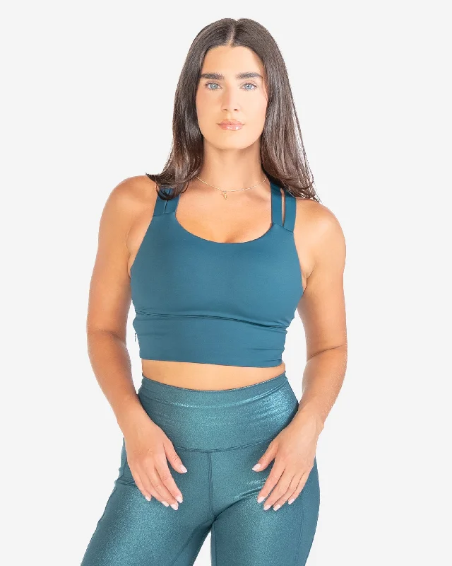 plunge wireless bras for a natural lookSierra Sports Bra - Pacific