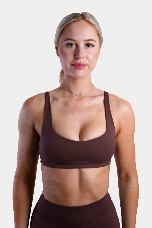 full cup padded bras for enhanced shapeSLEEK BRA - ESPRESSO